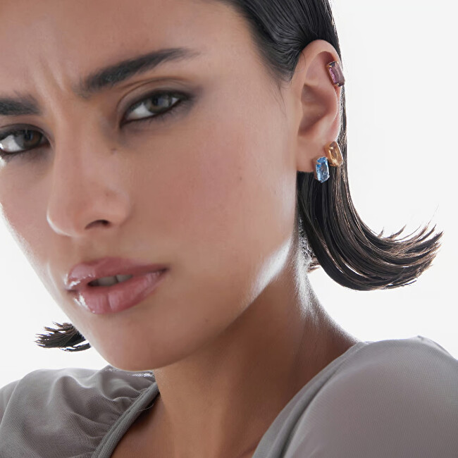 Victoria Cruz Fashion stříbrné náušnice s modrým krystalem Inspire A4686-10HT