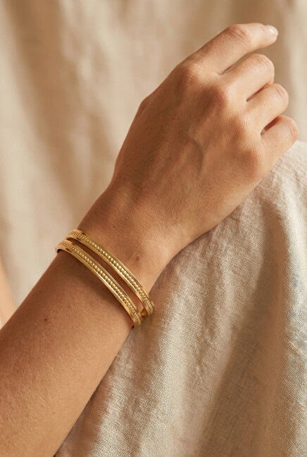 Victoria Walls Dvojitý pevný náramek Aurevia Gold VWB260667G