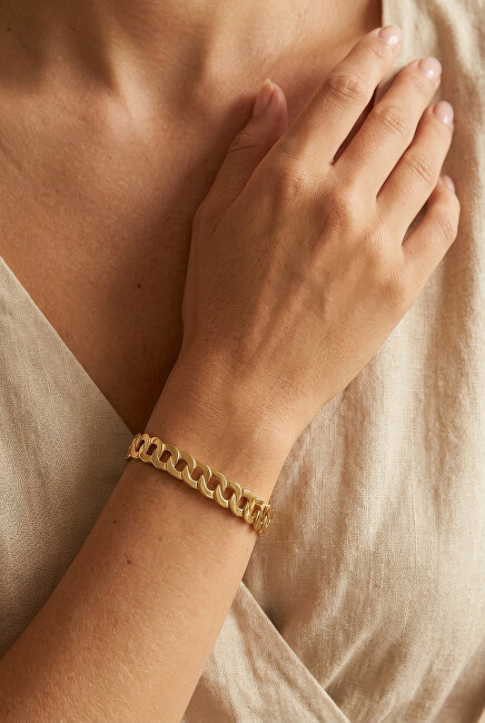 Victoria Walls Pevný pozlacený náramek Zarelle Gold VWB260664G
