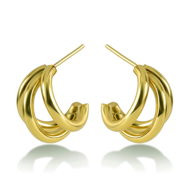 Victoria Walls Elegantní pozlacené náušnice Mirevia Gold VWE260746G