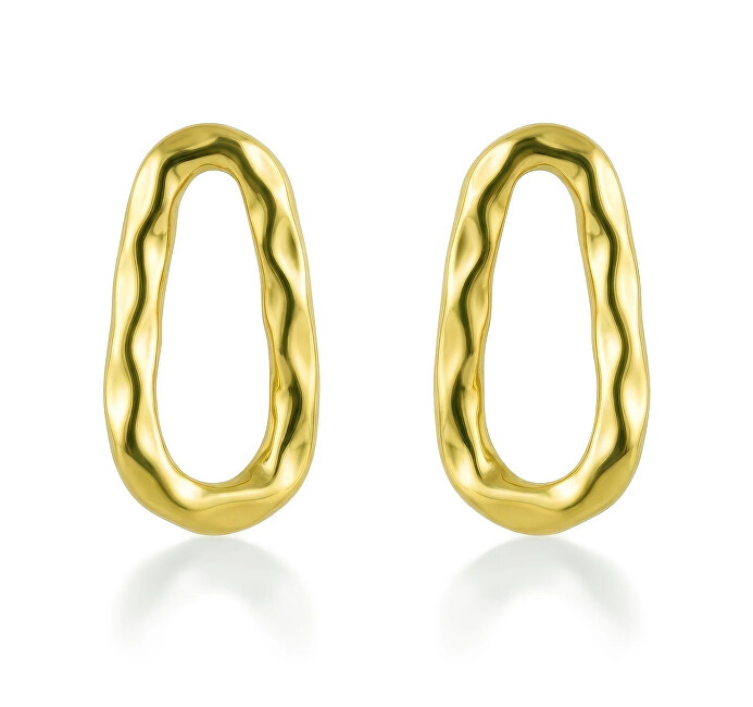 Victoria Walls Moderní pozlacené náušnice Lurelia Gold VWE260774G
