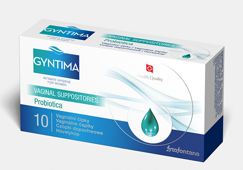 Gyntima Probiotica vaginální čípky 10 ks