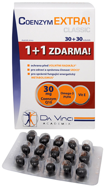 Coenzym Extra! Classic 30 mg 30 tob. + 30 tob. ZDARMA