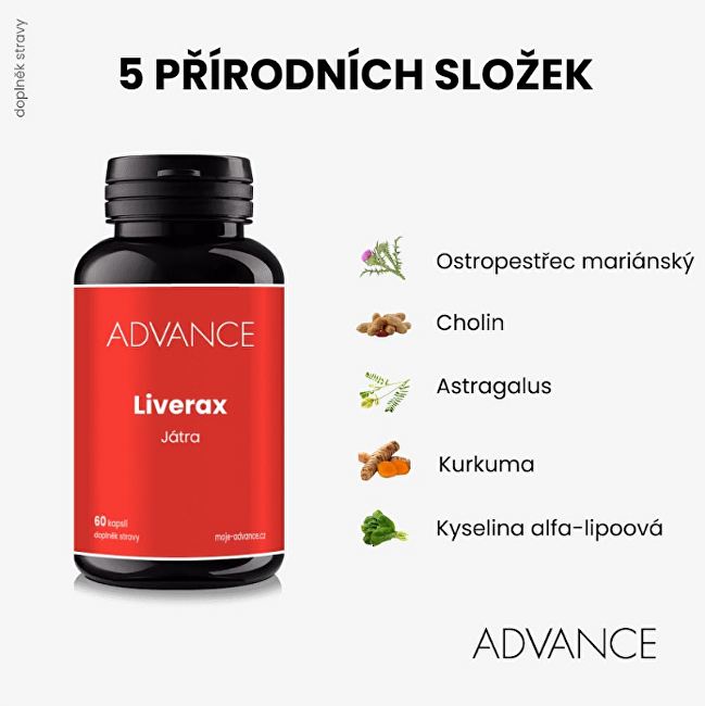 Advance Liverax 60 kapslí