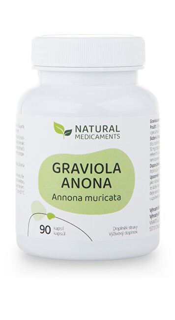 Graviola anona (Annona muricata) 90 kapslí