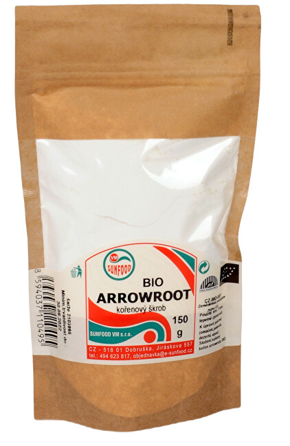 Sunfood Bio Arrowroot kořenový škrob 150 g
