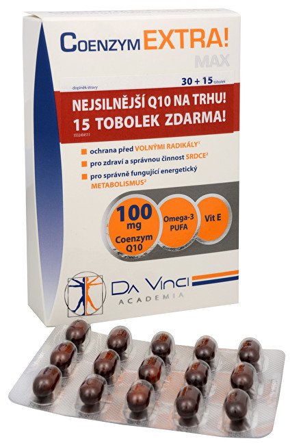Coenzym Extra! Max 100 mg 30 tob. + 15 tob. ZDARMA