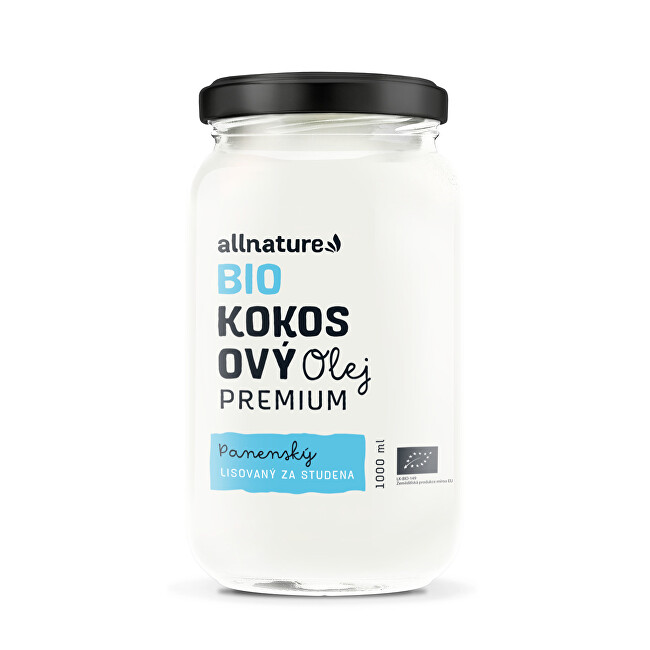 Allnature BIO Kokosový olej Premium 1000 ml