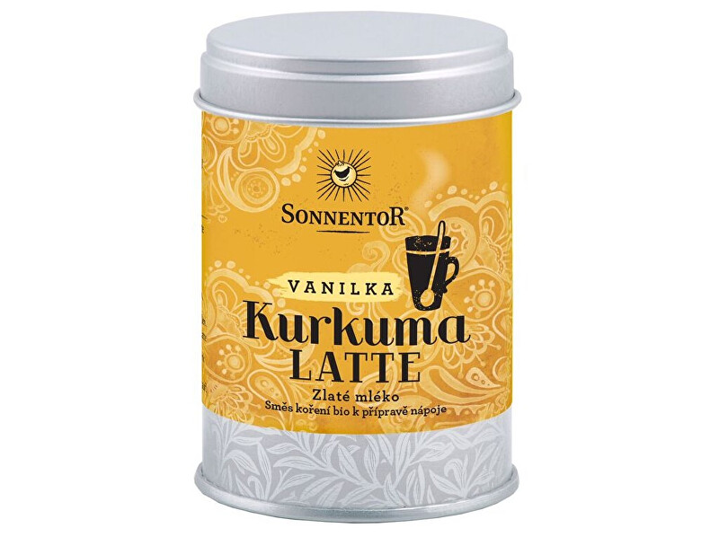 Sonnentor Bio Kurkuma Latte-vanilka 60 g dózička ( Pikantní kořeněná směs )