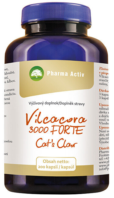 Vilcacora 3000 Forte Cat´s Claw 200 kapslí
