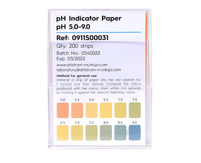 Indikátorové pH papírky (5.0 - 9.0) 200 ks