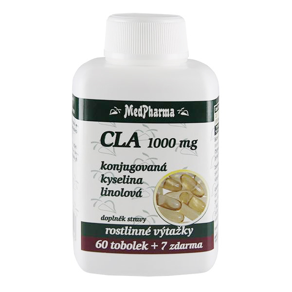 CLA 1000 mg – konjugovaná kyselina linolová 60 tob. + 7 tob. ZDARMA