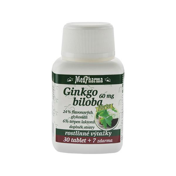 MedPharma Ginkgo biloba 60 mg Forte 30 tbl. + 7 tbl. ZDARMA