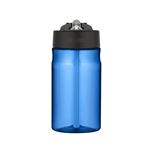 Dětská hydratační láhev s brčkem - modrá 350 ml