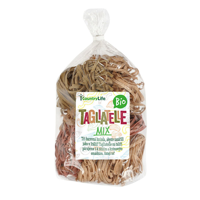 Country Life Těstoviny tagliatelle mix BIO 400 g