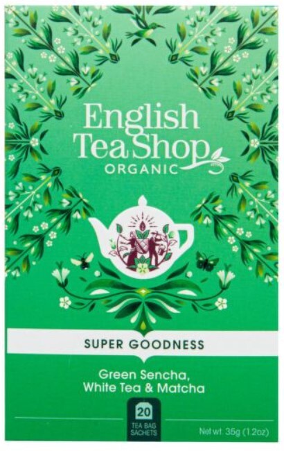 English Tea Shop Sencha, Bílý čaj a Matcha 20 sáčků