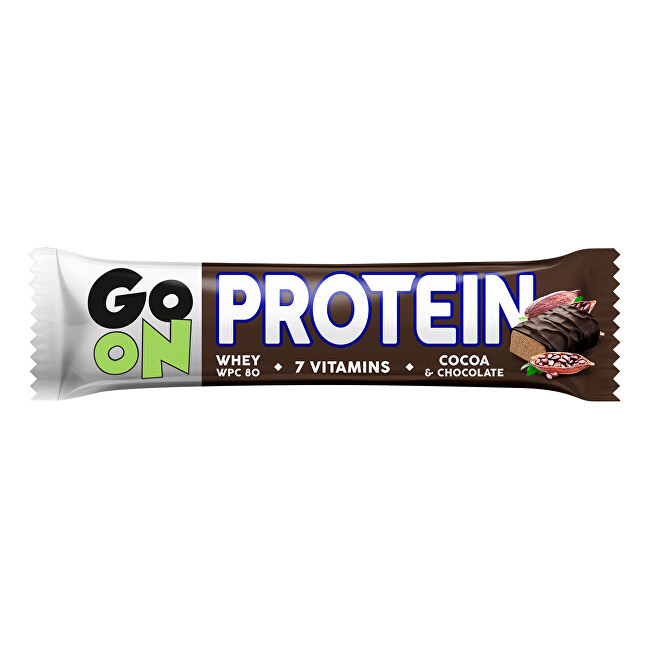 Vieste GO ON Proteinová tyčinka s příchutí kakaa 50 g