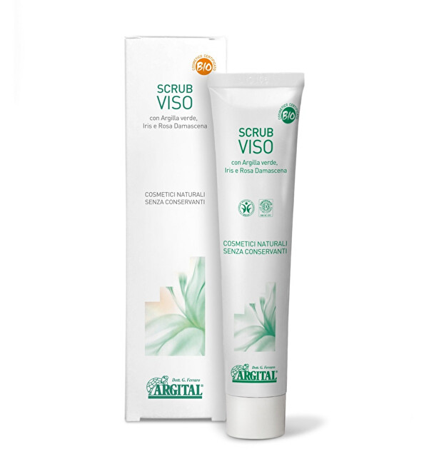 Scrub a pleťová maska se zeleným jílem 75 ml