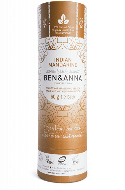 BEN & ANNA Tuhý deodorant Indická mandarinka BIO 60 g