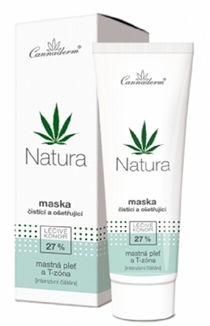 Cannaderm NATURA čistící a ošetřující maska 75 g