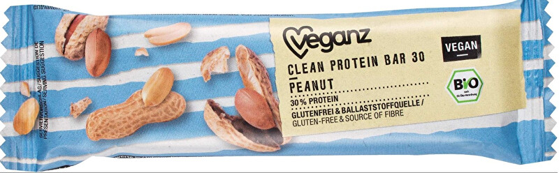 Veganz Clean protein tyčinka arašídová, Bio 45 g