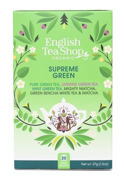 English Tea Shop MIX vrcholně zelených čajů, BIO 20 sáčků
