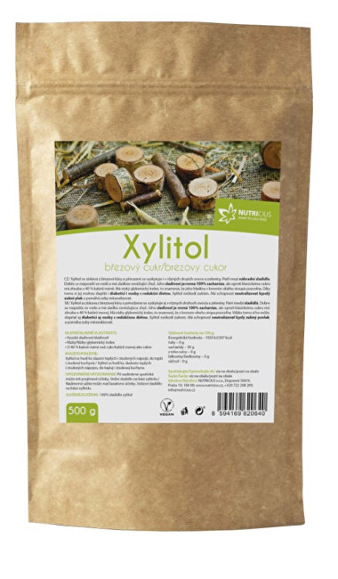 Nutricius Xylitol - Březový cukr 500 g