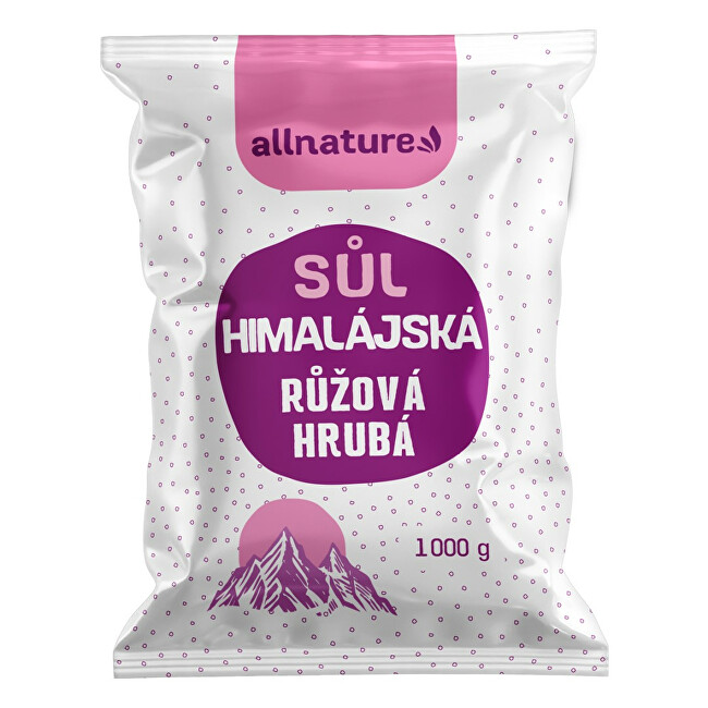 Allnature Himalájská sůl růžová hrubá 1 000 g