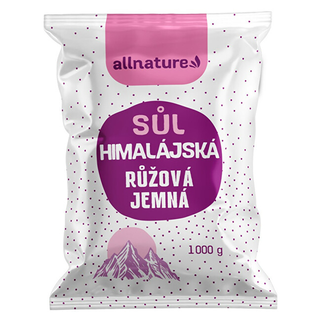 Allnature Himalájská sůl růžová jemná 1 000 g