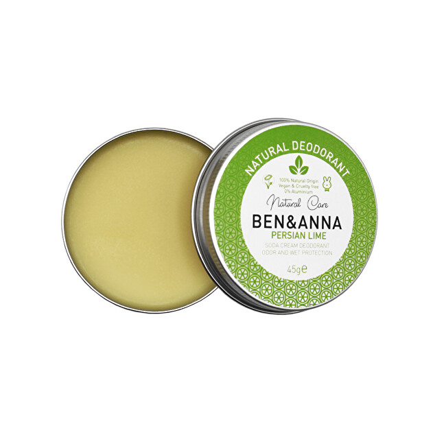 BEN & ANNA Krémový deodorant limetka, citrónová tráva 45 g
