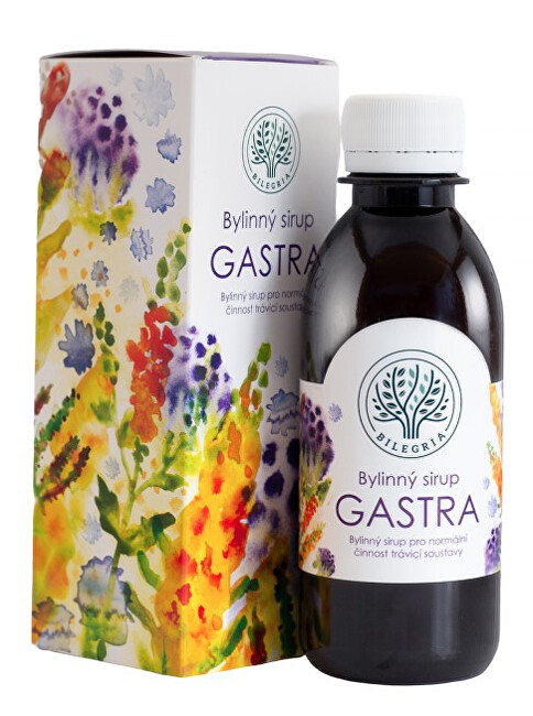 Bilegria GASTRA bylinný sirup s propolisem a aronií 200 ml