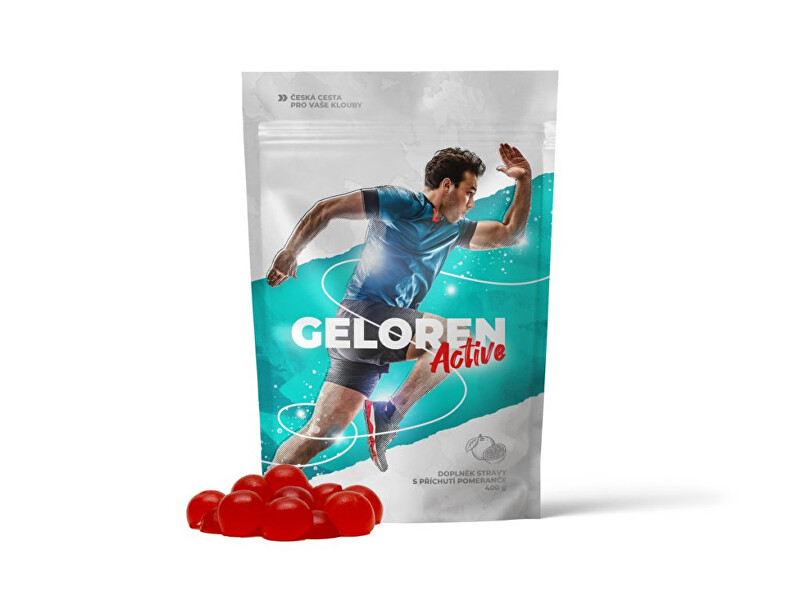 Geloren ACTIVE kloubní výživa s příchutí pomeranče 90 ks