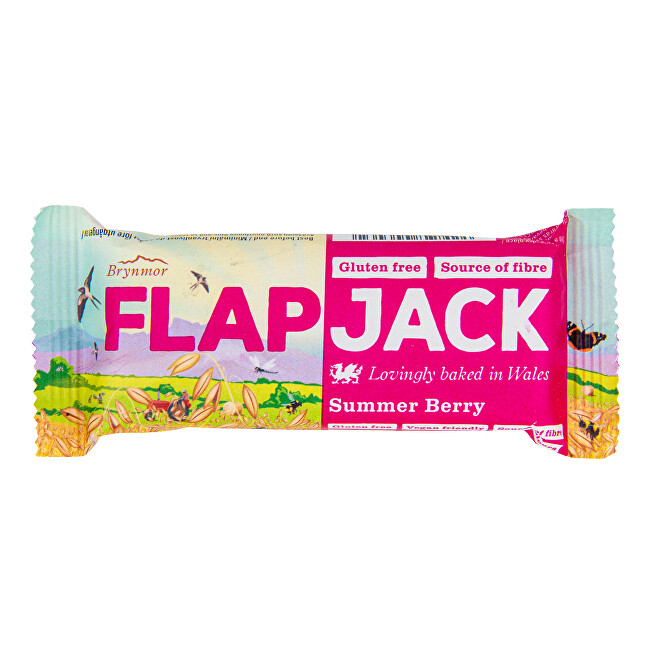 Wholebake Flapjack ovesný Malina jahoda bezlepkový 80 g