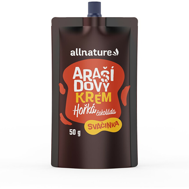 Allnature Arašídový krém s hořkou čokoládou 50 g
