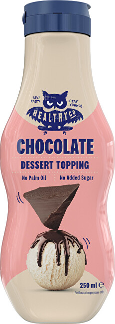HealthyCo Dessert Topping 250 ml - čokoláda