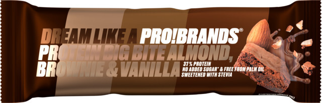 PRO!BRANDS PROTEIN BIG BITE 45 g - mandlové brownie s vanilkou