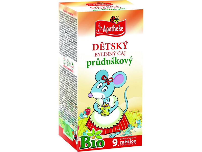 Apotheke Dětský čaj průduškový Myška BIO 20 sáčků