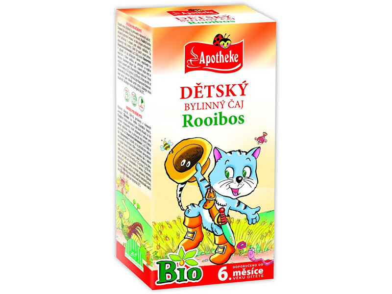 Apotheke Dětský čaj rooibos Kocour BIO 20 sáčků