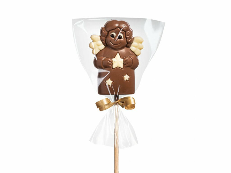 Čokoládovna Janek Vánoční čokoládové lízátko – andělíček 23 g