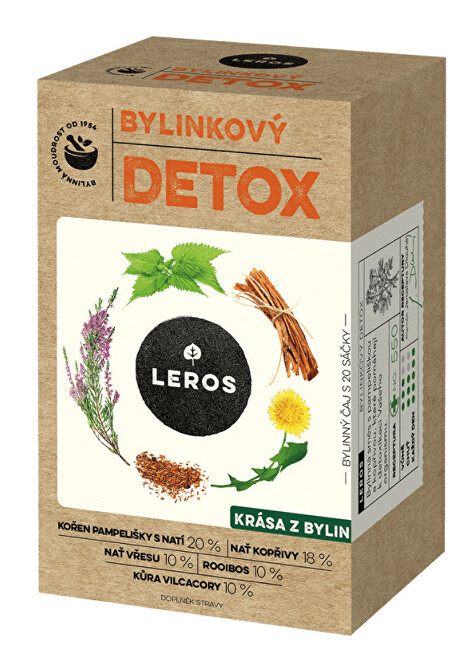 LEROS Bylinkový Detox 20 x 1.5 g