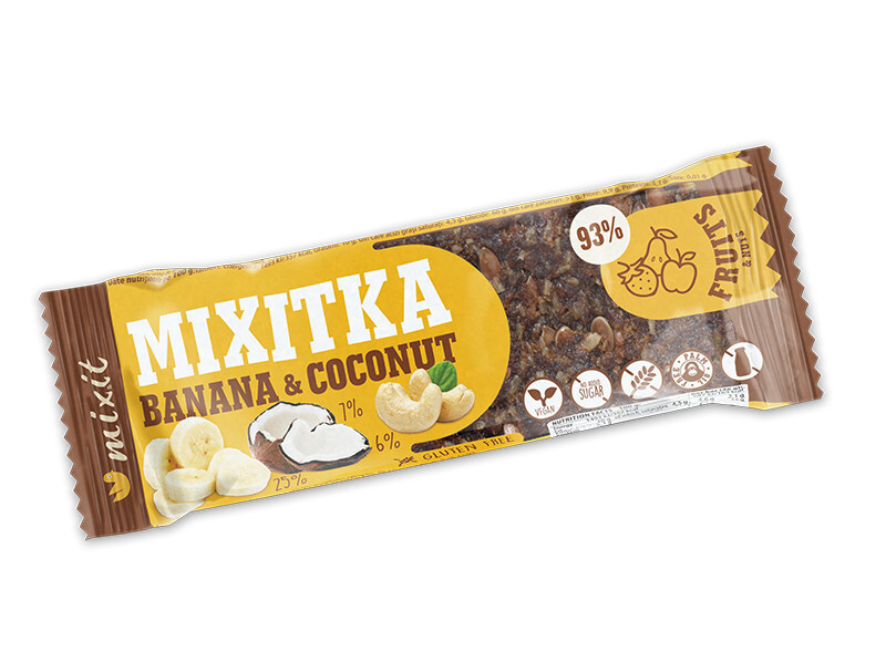 Mixitka bez lepku - Banán + Kokos 46 g 1 ks