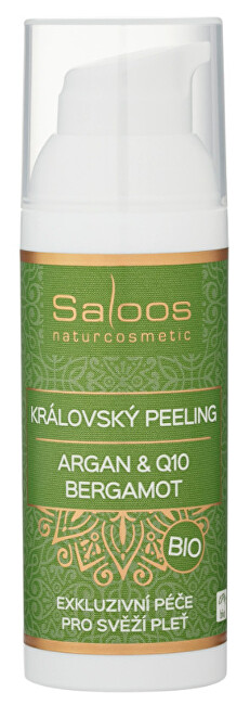 Saloos BIO Královský peeling Argan & Q10 - Bergamot 50 ml