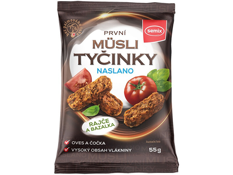 Semix Müsli tyčinky naslano rajče a bazalka 55 g