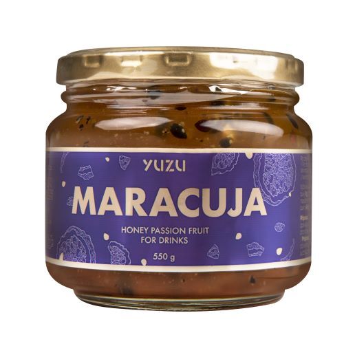 Yuzu Maracuja - Nápojový koncentrát s kousky Maracuji, s vitaminem A, B, C 550 g