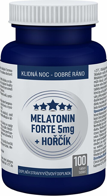 Clinical Melatonin Forte 5 mg + Hořčík 30 tablet