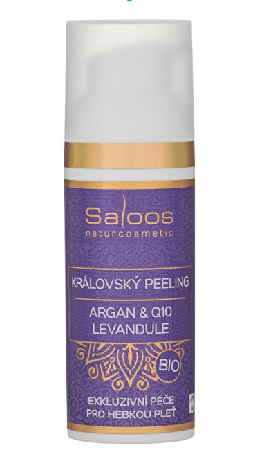 Saloos Královský peeling Argan & Q10 - Levandule BIO 50 ml