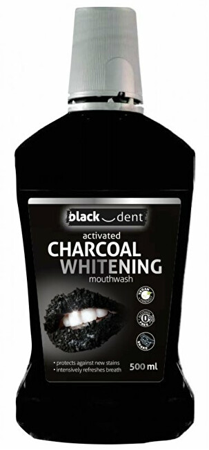 Black Dent Ústní voda s aktivním uhlím 500 ml