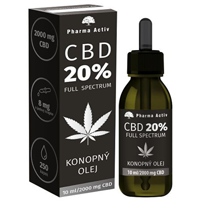 CBD 20 % Full Spectrum konopný olej 10 ml