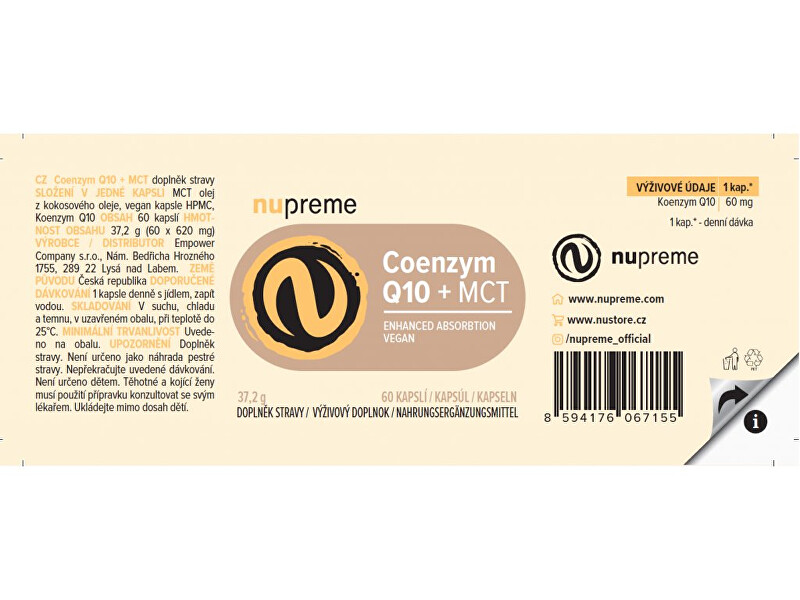 Coenzym Q10 + MCT 60 kapslí
