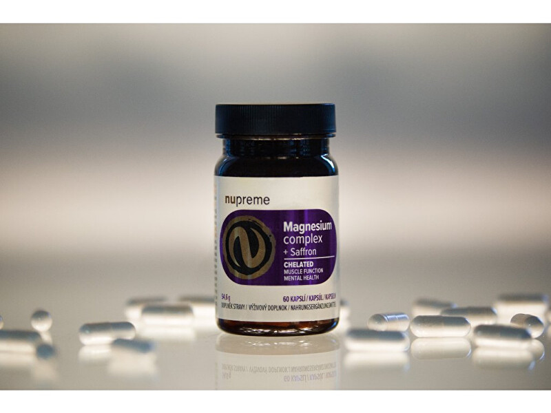 Magnesium + šafrán chelát 60 kapslí
